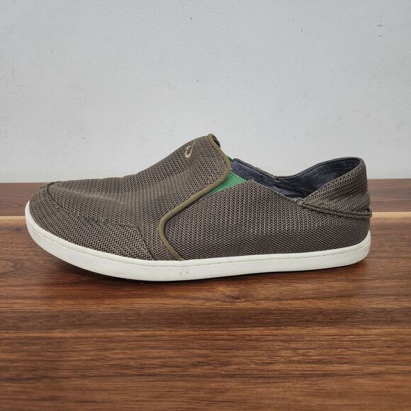 Olukai Nohea Mesh Slip On Sneakers Mens 11 Brown Shoes Boat Convertible main image 7